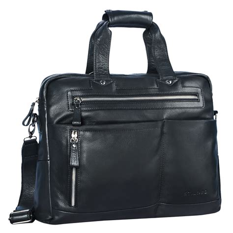 Borsa portadocumenti Hudson in pelle con logo .